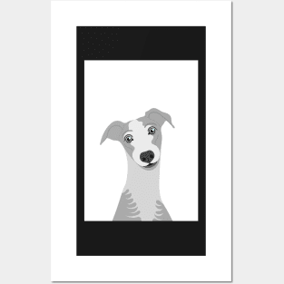 Whippet Dog Illustration Posters and Art